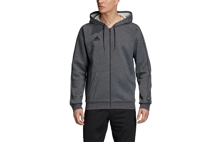 Adidas Jackets Men's Gray Hooded Moderate Other