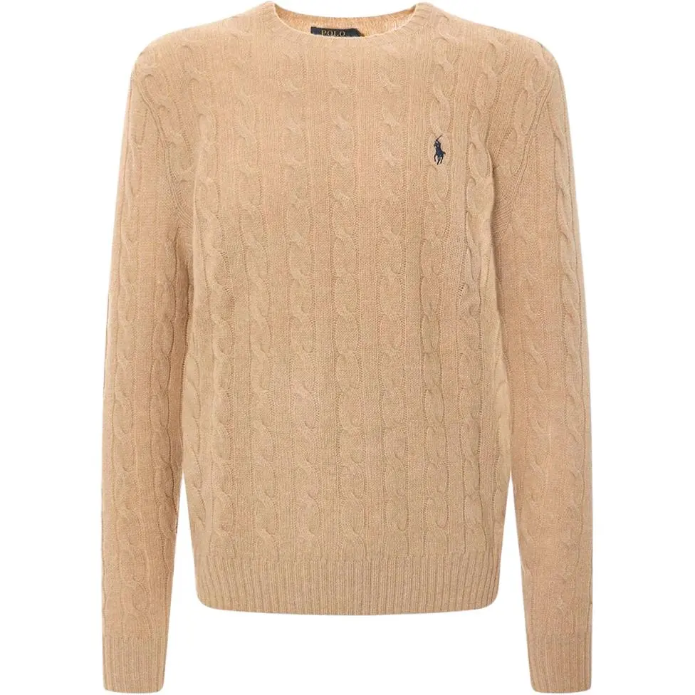 Polo Ralph Lauren Sweater Standard Men's Camel Mixed Color