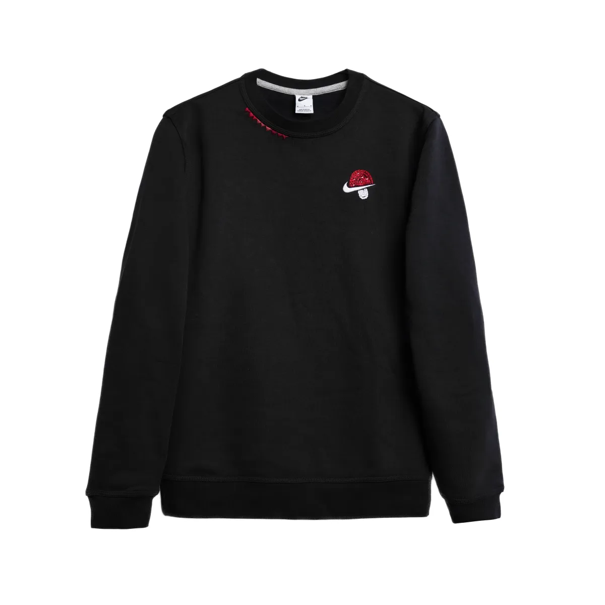 Nike Sports Life Collection Sweatshirts Unisex Black Crew Neck Moderate