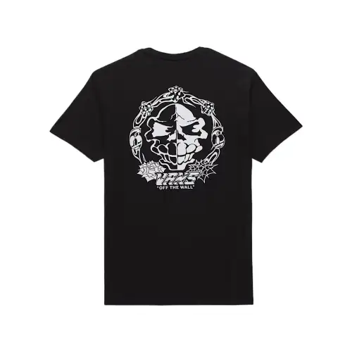 Vans T Shirts Men's Black Crew Neck Moderate Straight Fit