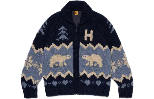 HUMAN MADE FW23 Sweaters Unisex Lapel Moderate Cardigan