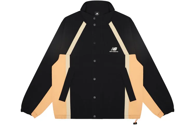 New Balance Jackets Men's Black Stand Collar Moderate Other