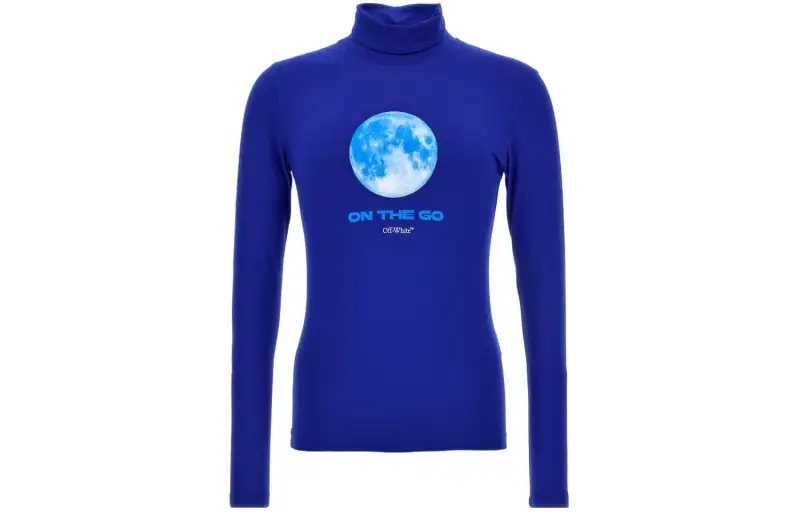 OFF WHITE Sweater, Regular Fit Men's Blue