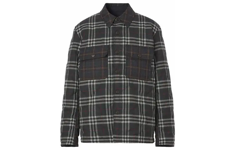 Burberry virgin wool checked overshirt