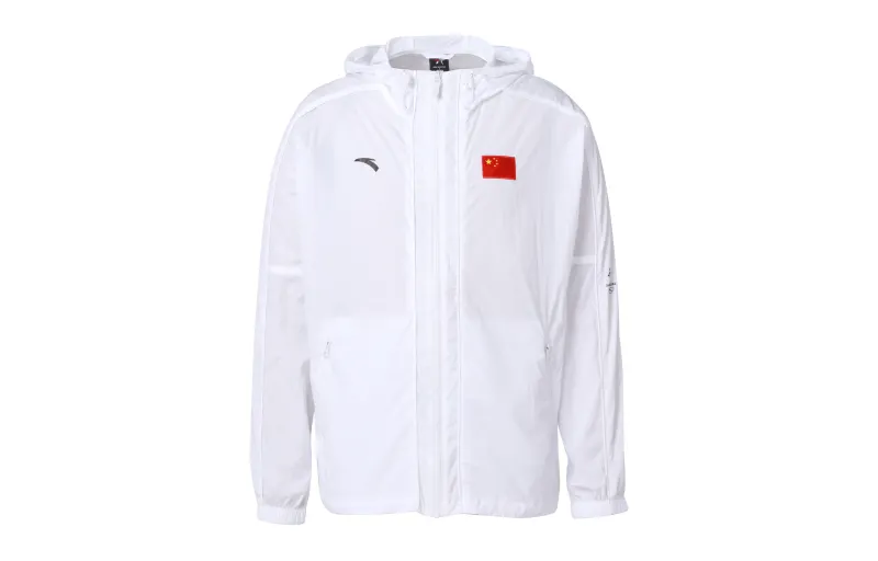 Anta National Flag Jacket Fall Unisex White