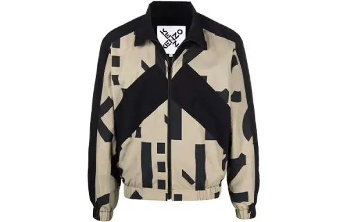 KENZO Jackets Men's Multicolor Turtleneck Moderate Other