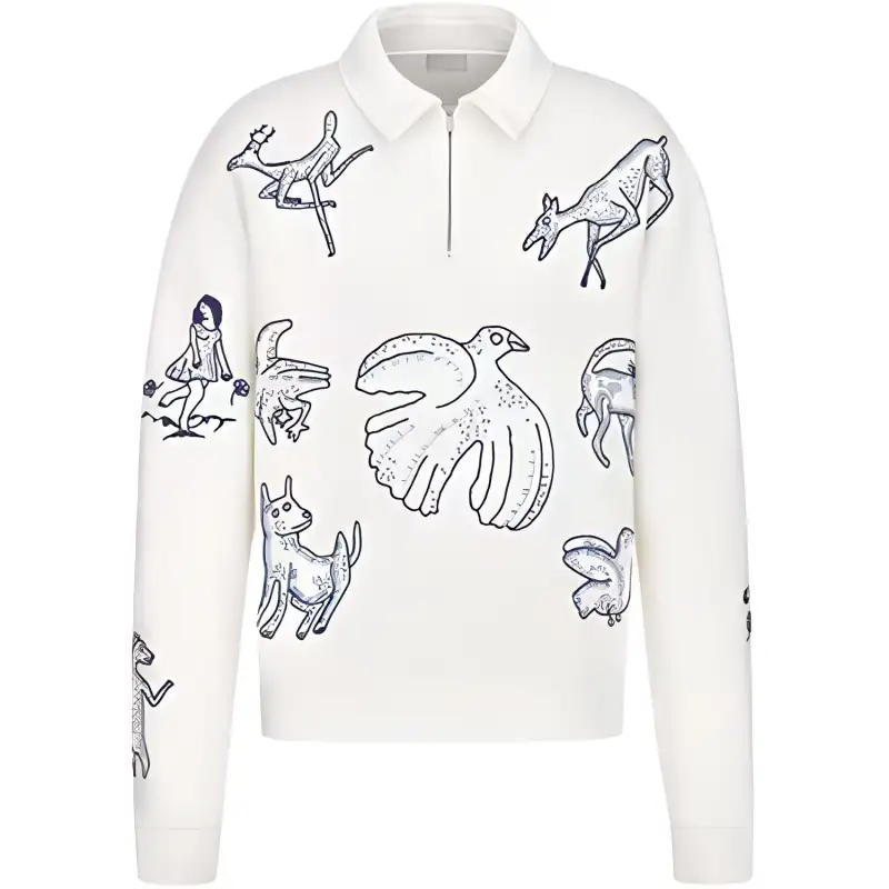 DIOR Homme X Hylon Nel Animal Patterned Sweatshirt