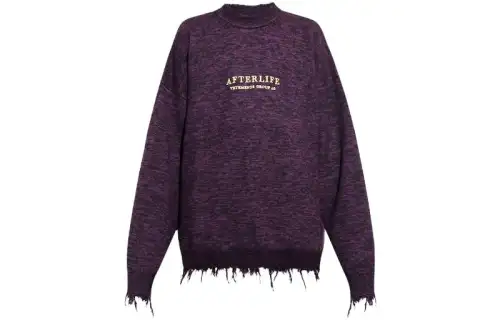 Vetements Afterlife Destroyed Knitted Sweater