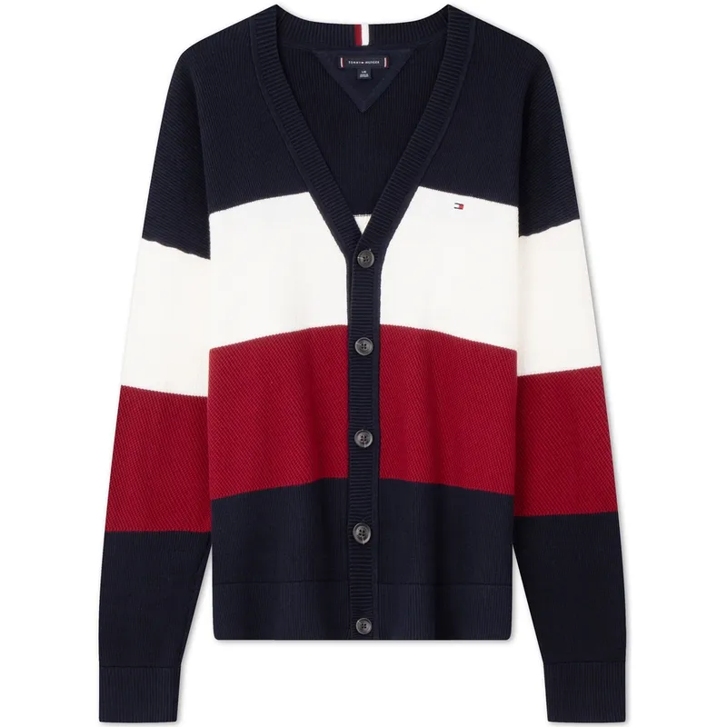 Tommy Hilfiger Knitwear Men's Navy Blue Red White