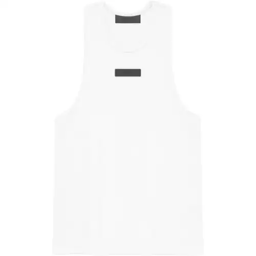 Fear Of God Essentials logo-appliqué cotton tank top