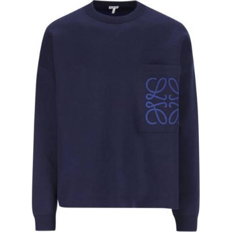 Мужской свитер LOEWE (синий)