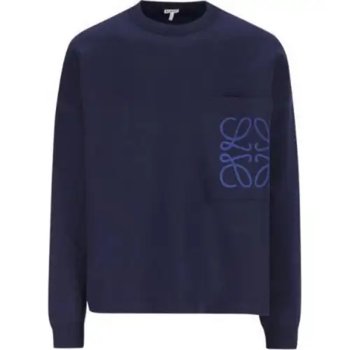 LOEWE Logo Intarsia Crewneck Jumper