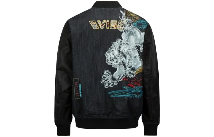 EVISU Jacket Men's Denim Blue/Black