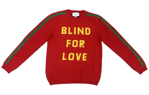 GUCCI Sweaters Men's Red Crew Neck Moderate Other