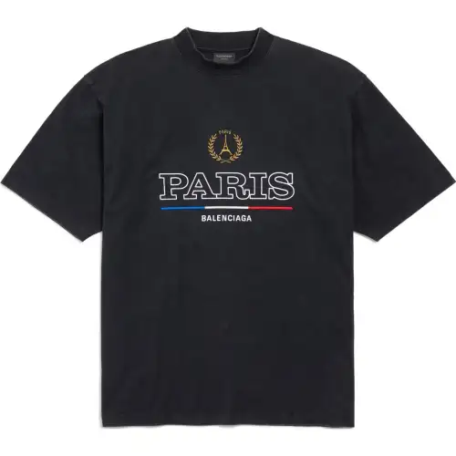 Balenciaga T Shirt Regular Fit Unisex Black