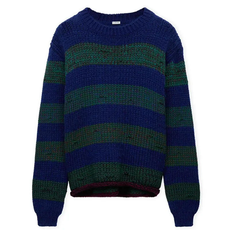 LOEWE SS25 Sweater Men's Blue Green