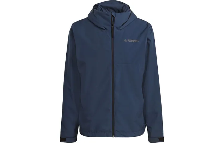 Adidas Jackets Men's Blue Hooded Moderate Other