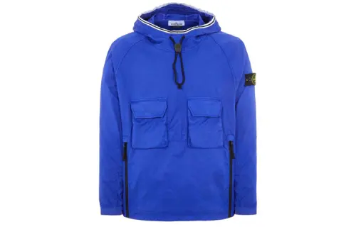 STONE ISLAND Jackets Men's Klein Blue Hooded Moderate Other