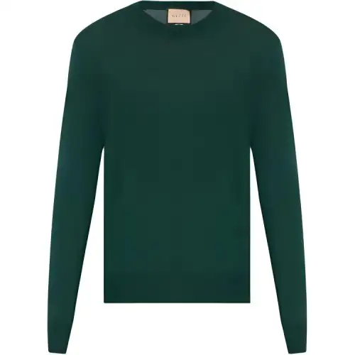GUCCI Logo Embroidered Knit Sweater