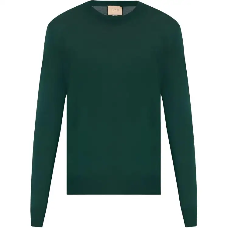GUCCI Logo Embroidered Knit Sweater
