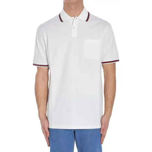 GUCCI Logo Embroidered Short Sleeve Polo Shirt