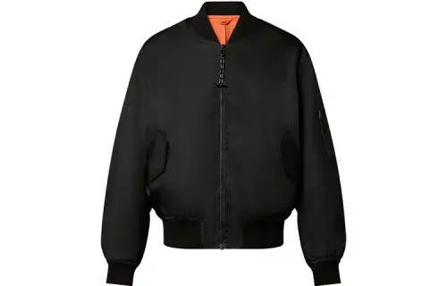 LOUIS VUITTON New Quarterly Products Of LV Jackets Men's Black V Neck Moderate Pilot