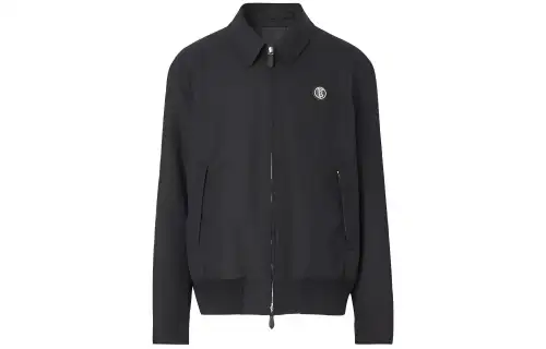 Burberry Jackets Men's Black Lapel Moderate Other