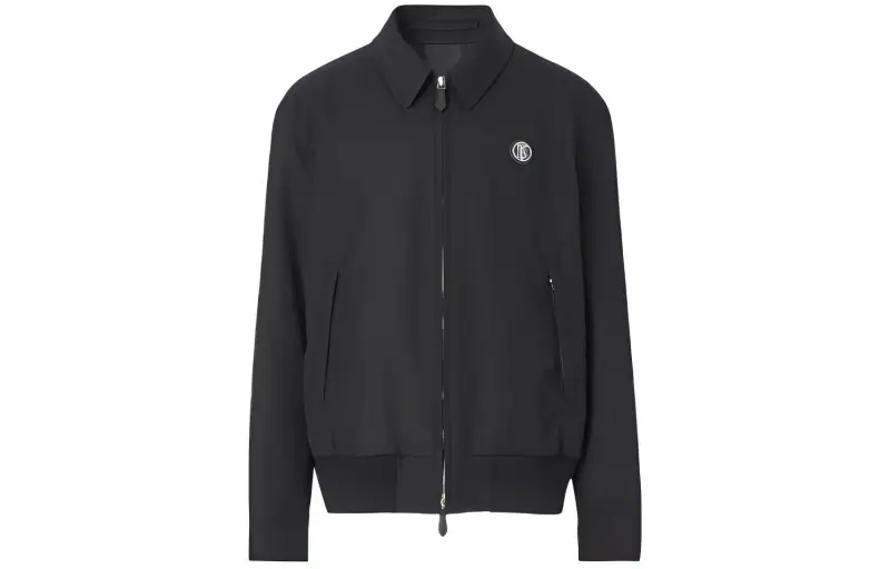 Burberry Jackets Men's Black Lapel Moderate Other