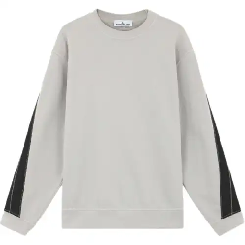 STONE ISLAND FW24 Sweatshirts Men's Gray Crew Neck Moderate Regular