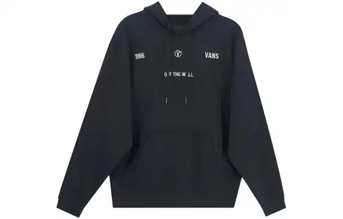 Vans Sweatshirts Men's Black Hooded Moderate Regular