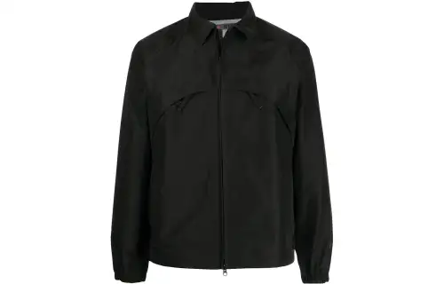 STONE ISLAND Logo Detailed Zip Up Jacket