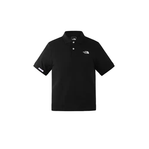 The north face, uniform, amber fresh black polo, custom-made, with short sleeve