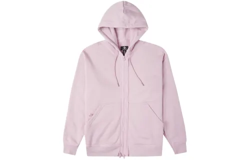 Converse Solid Color Jackets Unisex Pink Purple Hooded Moderate Other