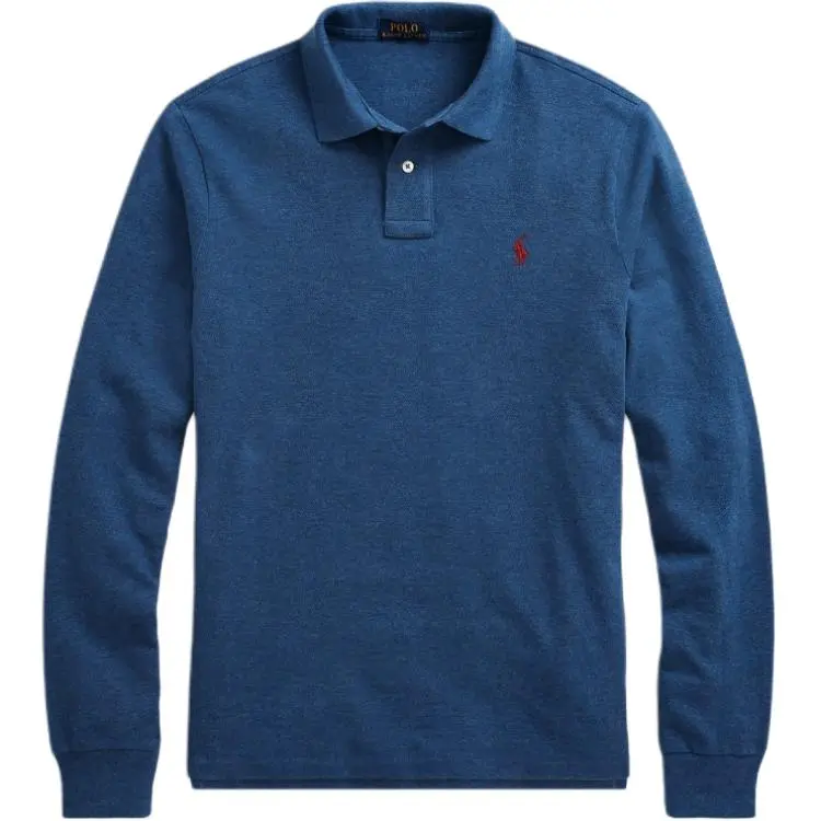 Polo Ralph Lauren Polo Shirt Custom Slim Fit Men's Dark Blue