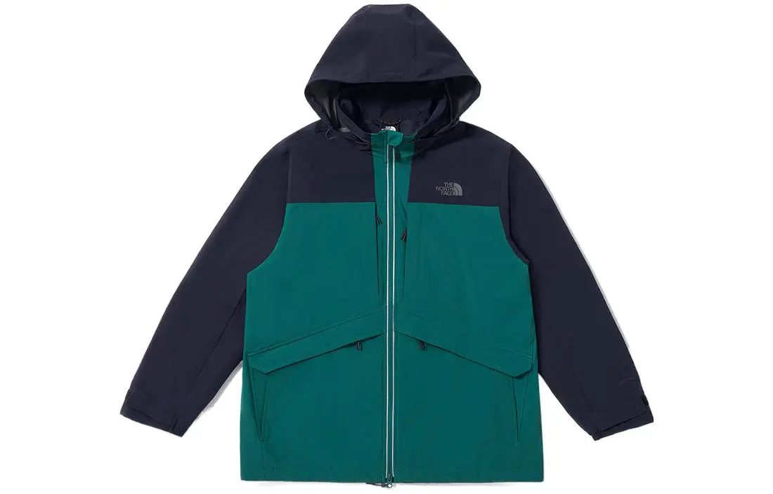 THE NORTH FACE Urban Exploration Jackets Men's Green Hooded (Non-detachable) Moderate Straight Fit