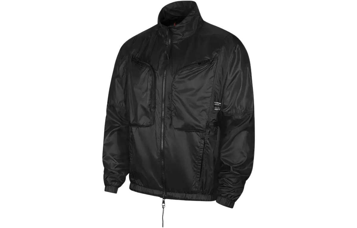 Jordan Jackets Men's Black Stand Collar Moderate Other