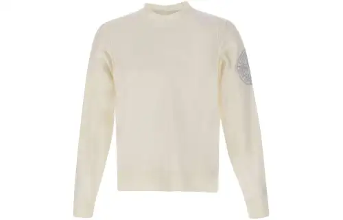 STONE ISLAND Compass Embroidered Knitted Jumper