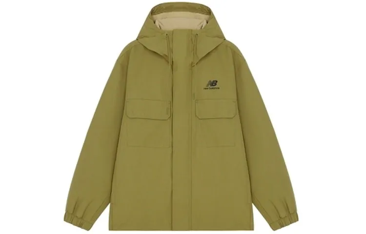 New Balance Jackets Men's Green Hooded Moderate Other