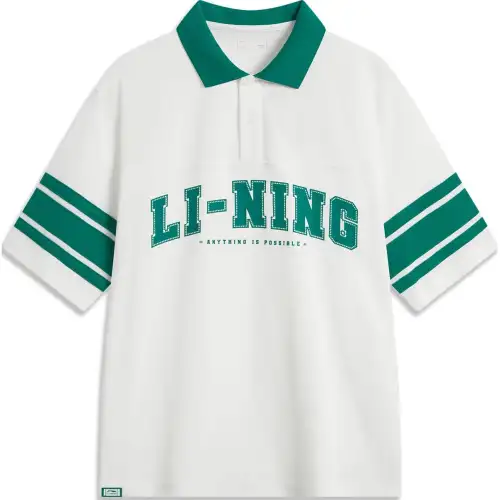 Li Ning Sports Life Collection Polo Shirt Men's Ivory