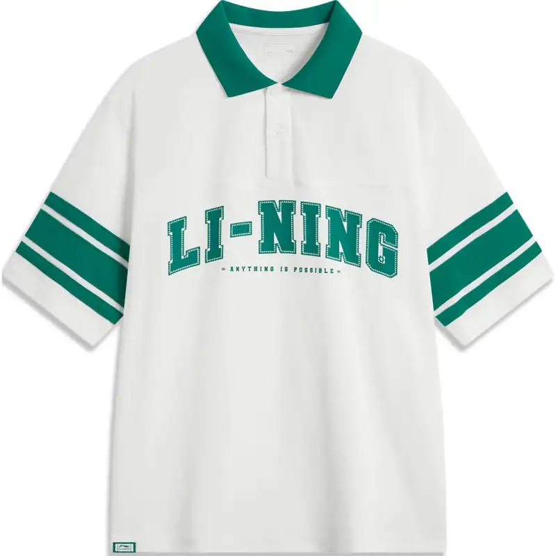 Li Ning Sports Life Collection Polo Shirt Men's Ivory