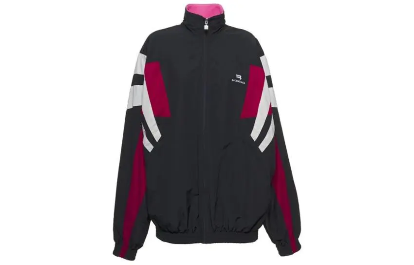 Balenciaga Jackets Unisex Black Stand Collar Moderate Other