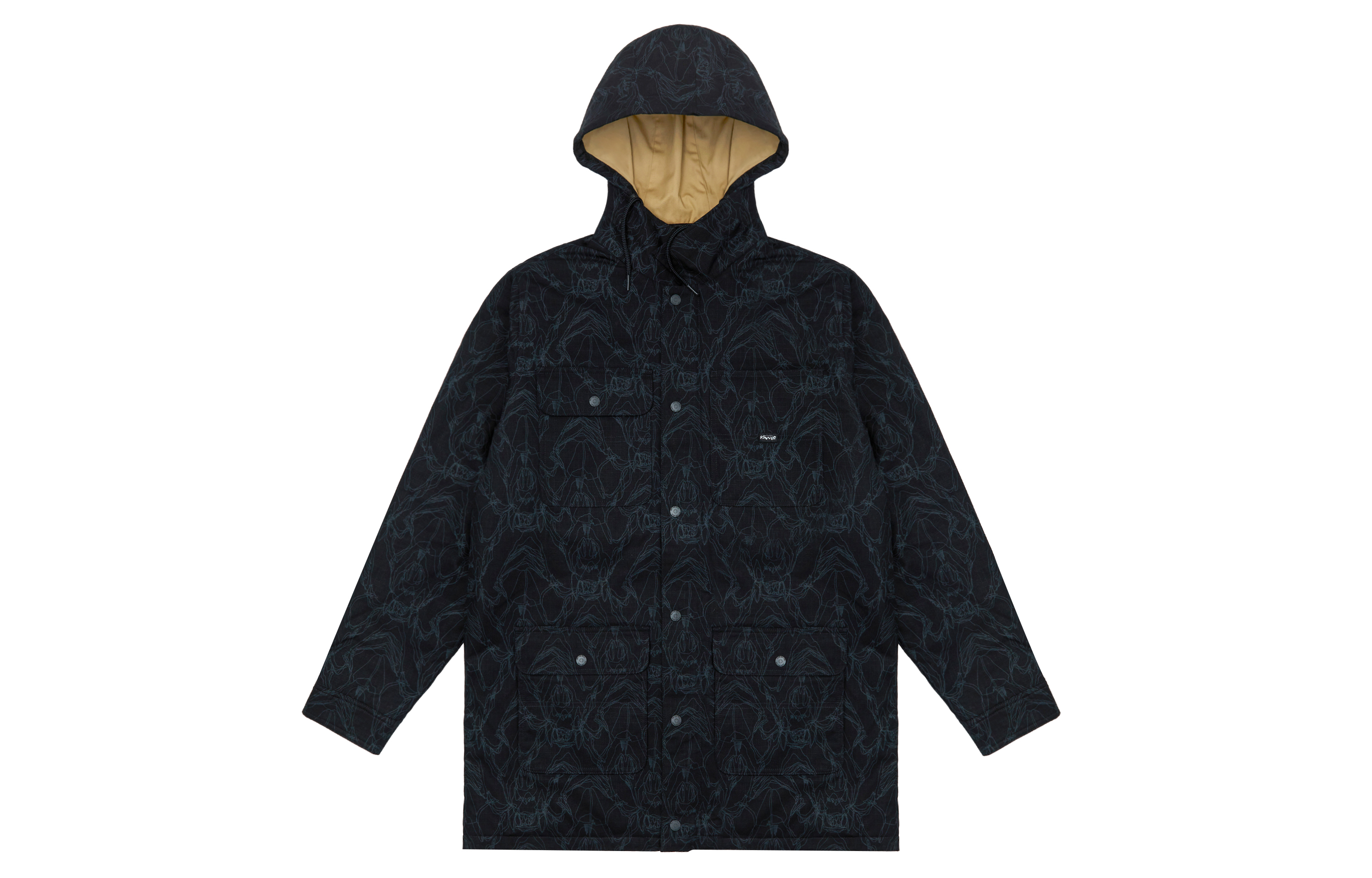 Vans X HuaTunan Jackets Unisex Black Hooded Moderate Other