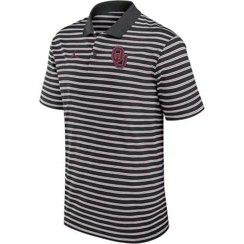 Jordan Oklahoma Sooners Primetime Victory Striped Men's Nike Dri FIT College Polo