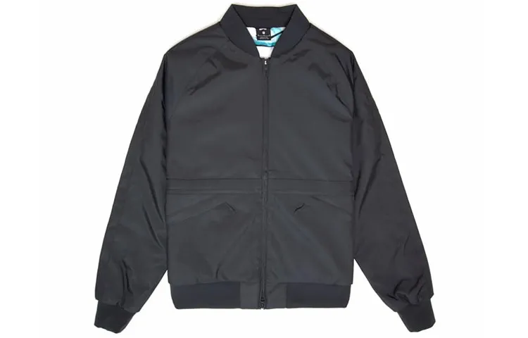 Nike Jackets Men's Black Stand Collar Moderate Other