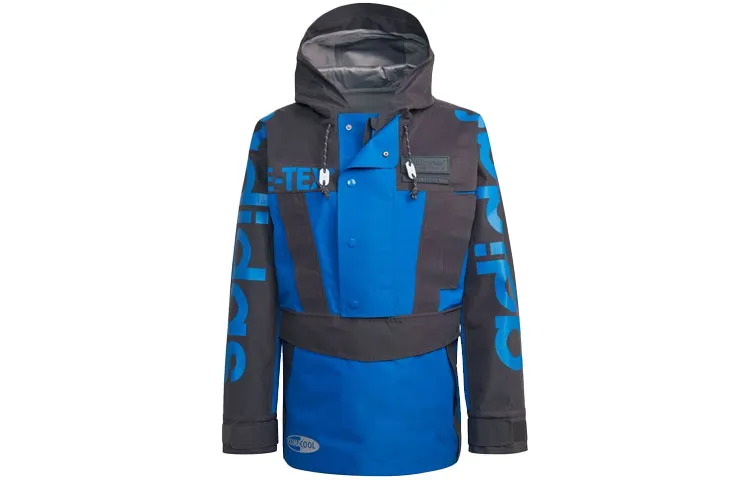 Adidas Originals Blue Version Jackets Men's Blue Hooded Moderate Other