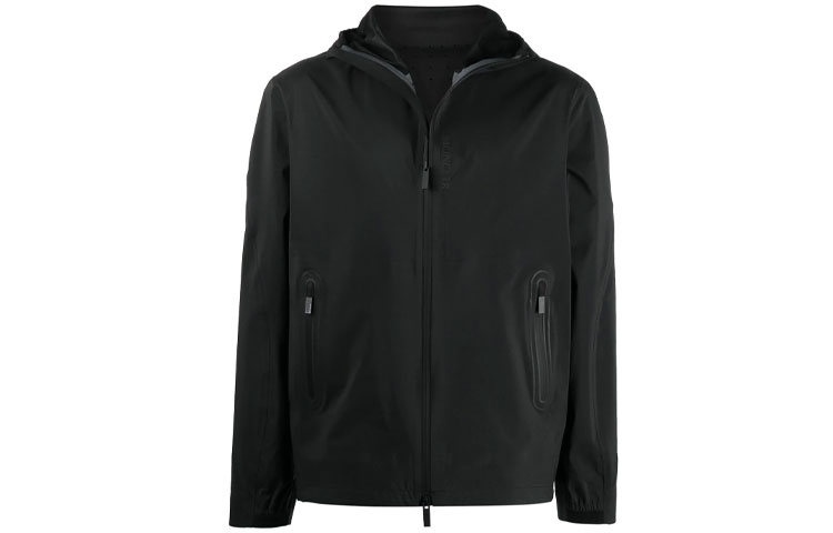 Мужская куртка Moncler Lightweight Hooded Jacket (черная)