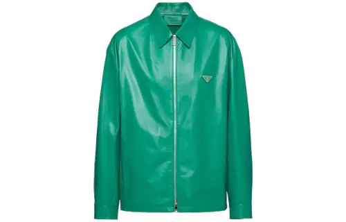 PRADA Jackets Men's Laurel Green Lapel Moderate Other