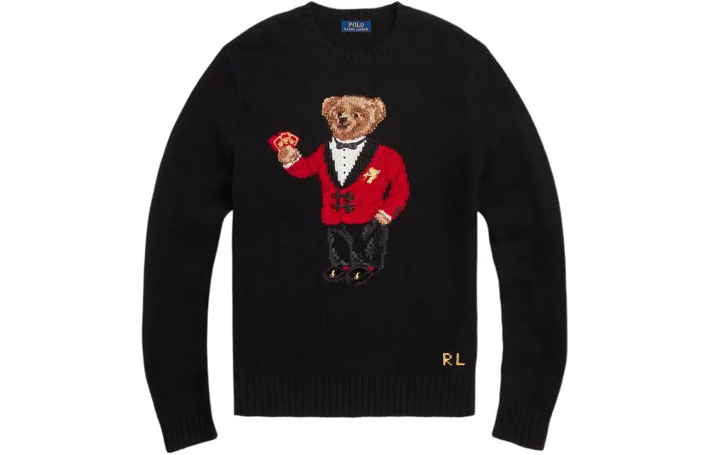 Polo Ralph Lauren Polo Bear Sweater Standard Men's Black Multicolor