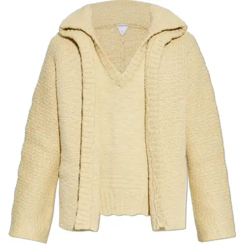Bottega Veneta Layered Design V-Neck Jumper