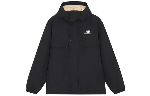 New Balance Jackets Men's Black Hooded Moderate Other